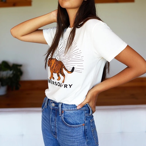 *SOLD OUT*  Emerson Fry TIGER T-SHIRT - IVORY (SIZE SMALL) - Picture 2 of 10